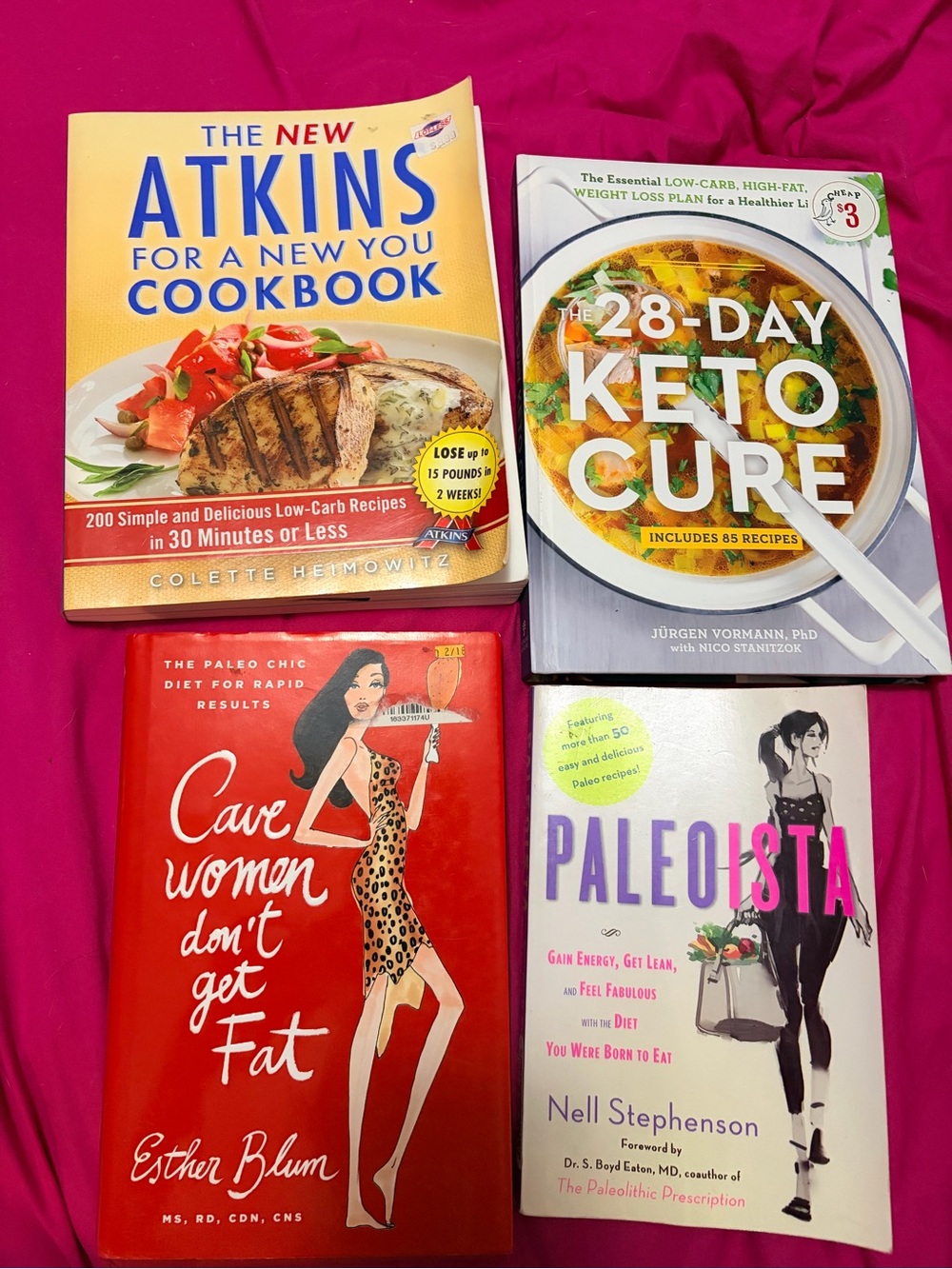 Lot of 4 Paleo/Keto books
